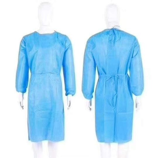 [MGI01214] Camice corsia monolaccio PPL blu 30gr/mq
