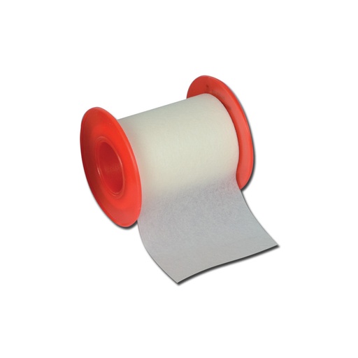 [DMM01370] Cerotto adesivo rocchetto tnt bianco 5mt x 2,5cm conf.singola