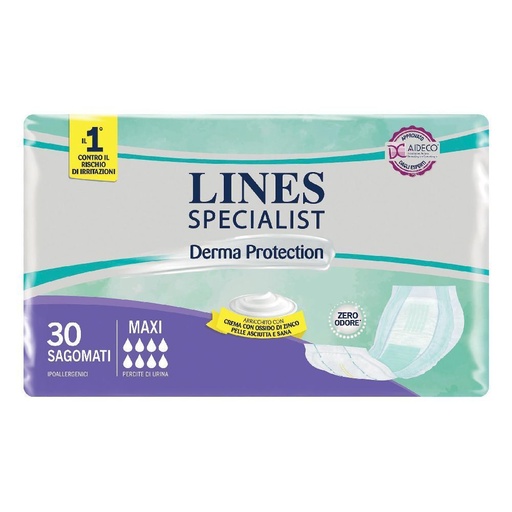 [MGI03138] Pannolone sagomato trasp. Lines Derma Prot. Maxi TU
