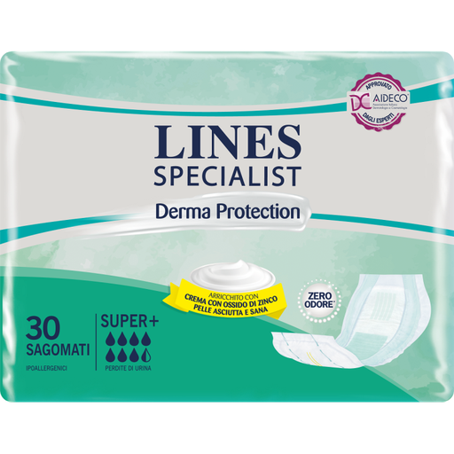 [MGI03137] Pannolone sagomato trasp. Lines Derma Prot. Super TU
