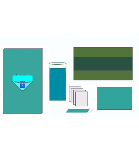 [DMM06006] Set chirurgico per artroscopia tnt triaccoppiato colore azzurro
