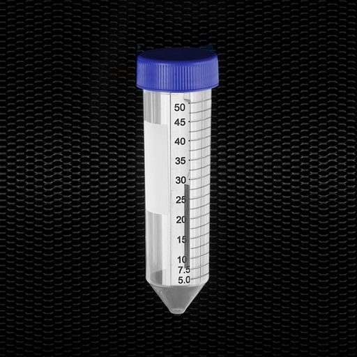 [DMM10105] Provette 30x115 mm 50 ml polip. coniche grad. t/vite serigrafate
