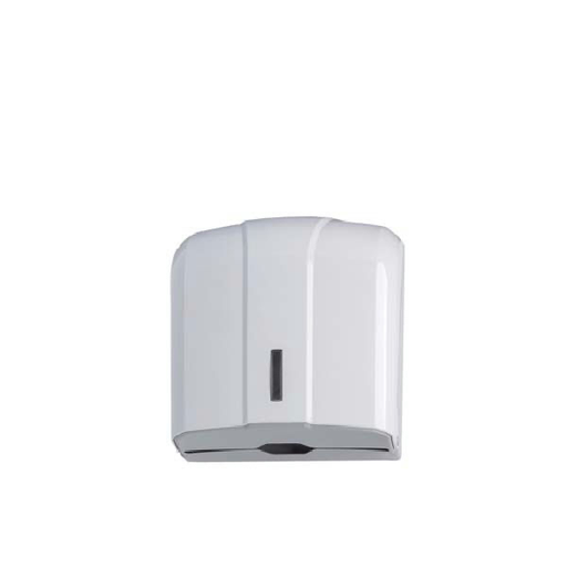 [MCP01081] Distributore di carta asciugamani piegata a C, Z, M o V in abs bianco mod. Wave 300 fogli