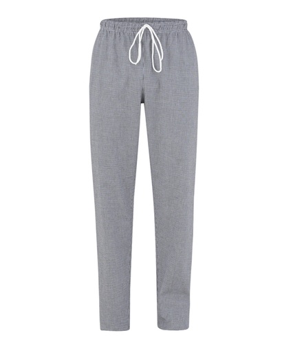 [ABB01199] Pantalone cuoco a quadretti bianco/blu Plutone taglia L
