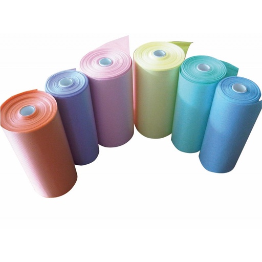 [IGP01173] Mantelline Eco Bibs 50x60cm carta+PE - rotolo 80 strappi col.verde fresh