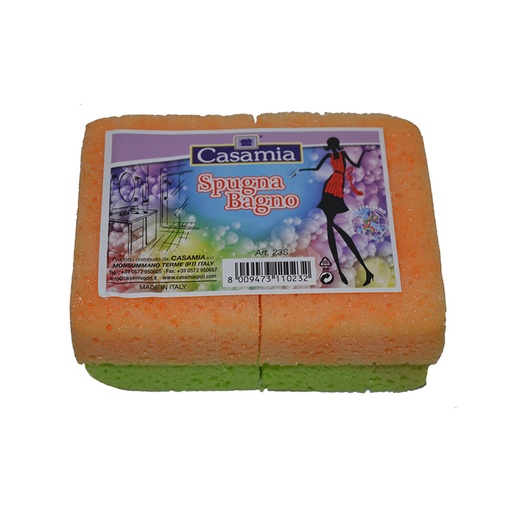 [IGP04118] Spugna bagno  cm.11x7,5x3,4cm (confezione 4 pezzi)