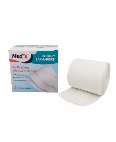 [DMM01351] Medicazione adesiva in striscia mt.5x8cm