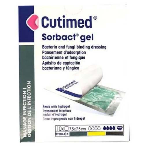 [DMM01381] Cutimed Sorbact Gel  7,5 x 7,5cm  (conf.10pz)