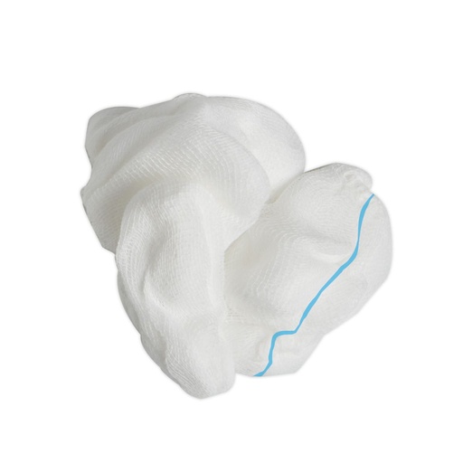 [DMM01174] Tampone sterile in garza c/filo bario e elastico 50 mm