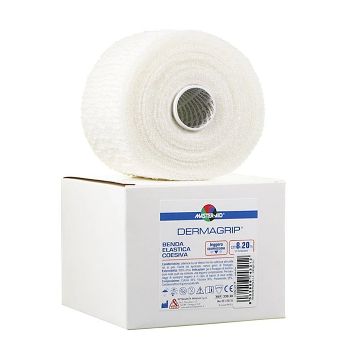 [DMM01233] Benda elastica autoaderente monoestensibile compressiva cm 12 x 20 mt Dermagrip