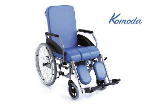 [MORRC340-46] Sedia comoda reclinabile ad autospinta posteriore seduta 45 cm