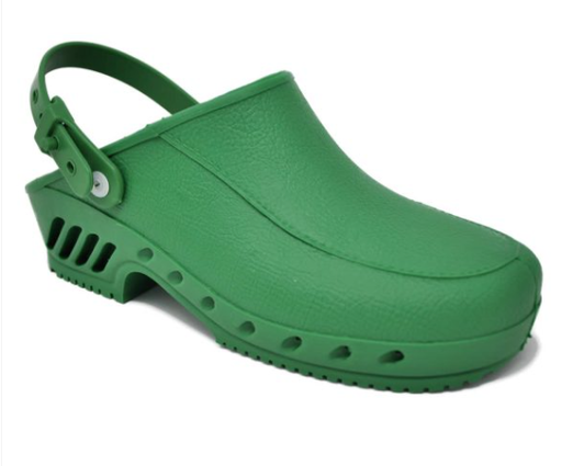 [ABB02323] Zoccolo autoclavabile c/puntale di protezione verde 41/42
