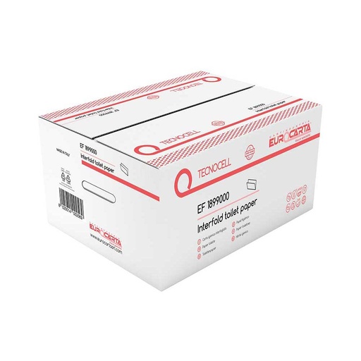 [MCP01058] Carta igienica interfogliata a V 2 veli 100% cellulosa