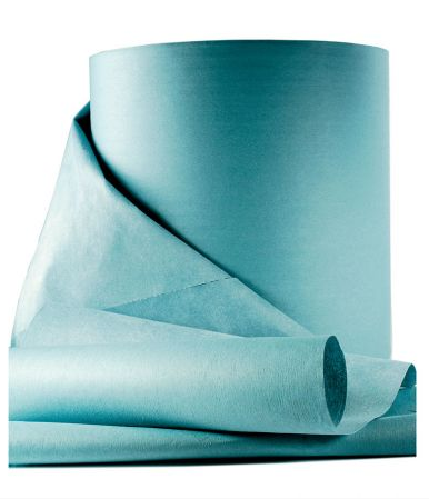 [MCP01062] Bobina K39 goffrata turchese 220 strappi  55% cellulosa 45% poliestere