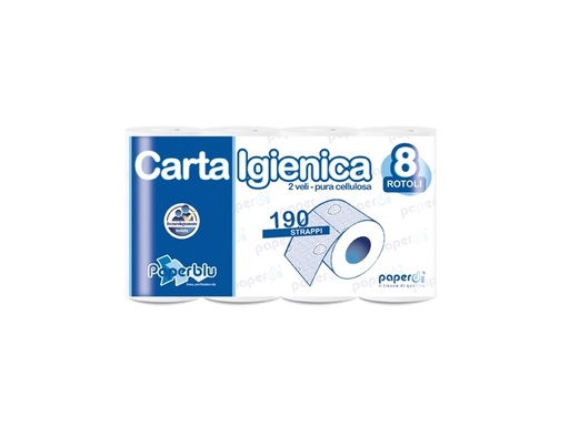 [MCP01040] Carta igienica rotolino pura cellulosa 190 strappi