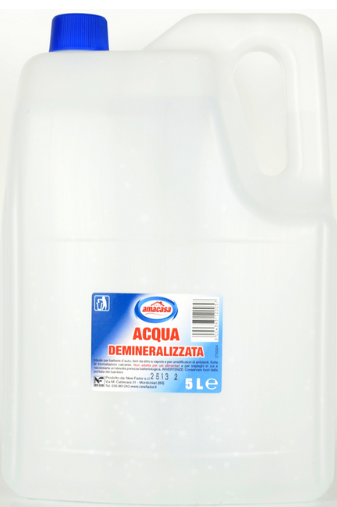 [DET03103] Acqua demineralizzata (tanica 5 lt)