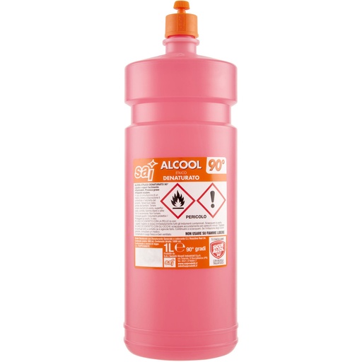 [DET02084] Alcool denaturato 90° 1 lt SAI