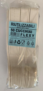 [MCP03057] Cucchiaio Flexy PP colore bianco infrangibile 4,9gr

