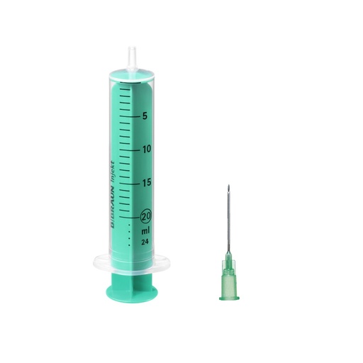 [BB-4645200V] INJEKT DUO 20ml - LUER Eccentrico - Ago 21Gx40mm
