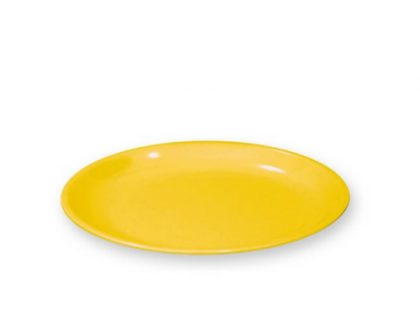 [MCP08012] Piatto dessert melamina giallo diametro 20 cm
