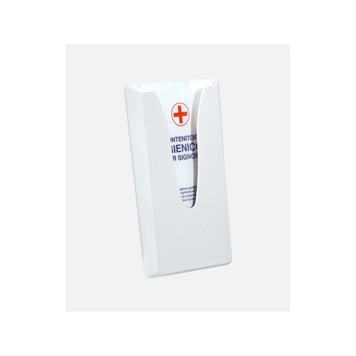 [MCP07073] Distributore per sacchetti igienici in plastica in abs bianco Basica
