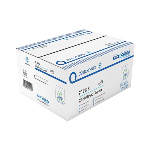 [MCP02003] Asciugamano piegato a Z 100% cellulosa 2 veli