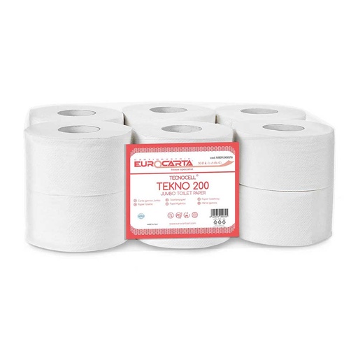 [MCP06069] Carta igienica mini jumbo 144mt  2veli pura cell