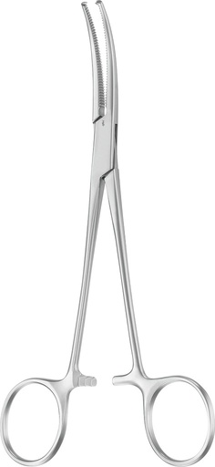 [BH177R] PINZA EMOSTATICA CRILE CURVA 1x2 DENTI 160MM