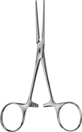 [BH614R] PINZA EMOSTATICA KOCHER RETTA 1x2 DENTI 140MM
