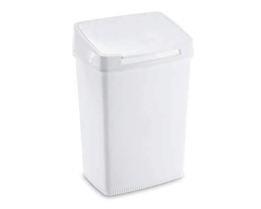 [MCP08091] Portabiancheria Bettina 38x26x60 50 lt bianco cop.basculante
