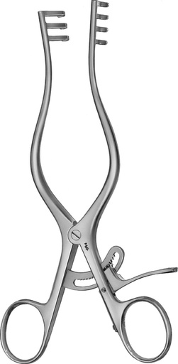 [BV075R] DIVARICATORE WEITLANER CHIUSURA 3x4 DENTI smusso 165MM