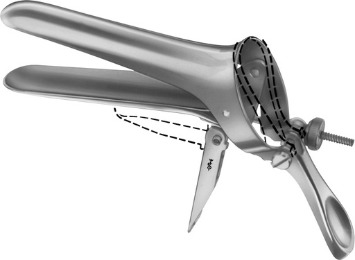 [EL056R] SPECOLO VAGINALE CUSCO 92X73 25MM