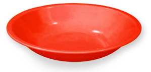 [MCP08202] Piatto fondo melamina rosso diametro 21 cm
