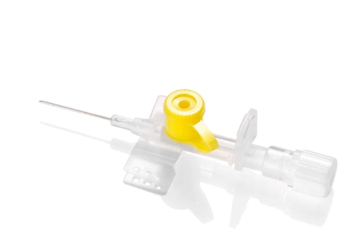 [DMM04010] Ago a cannula 2 vie con valvola d'iniezione g24 19 mm giallo