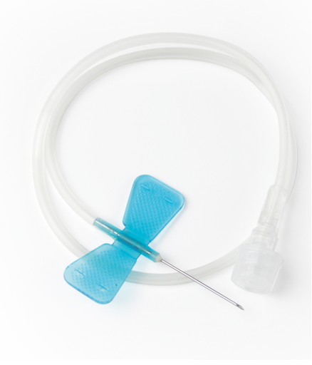 [DMM04217] Ago epicranico dehp free g23 azzurro con dispositivo di sicurezza