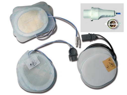 [GM-28260] PLACCHE COMPATIBILI per defib. AgilentH.P., Laerdal vedere anche 55022