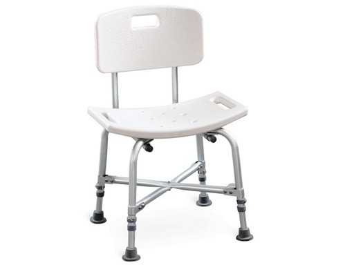 [GM-28679] SEDIA DA BAGNO RINFORZATA con schienale  portata 150 kg