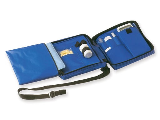 [27255] DIABETIC BAG vuoto  nylon blu