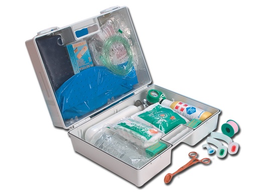 [GM-28909] CASSETTA PRONTO SOCCORSO "GIMA 3"+ OSSIGENO
