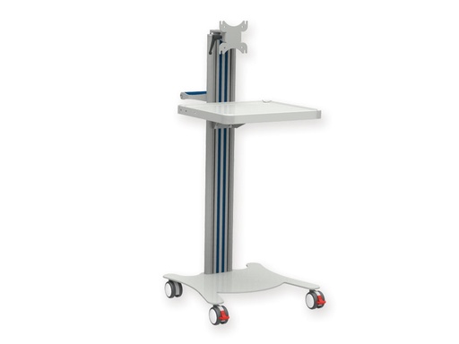 [GM-28960] CARRELLO SUPER EASY  con ripiano e supp. monitor