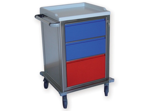 [GM-28977] CARRELLO MODULARE INOX  2+1 cassetti