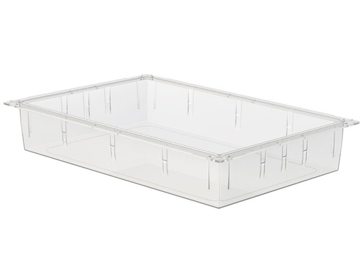 [GM-29040] CASSETTO ISO PLASTICA TRASPARENTE 600x400x100 mm  chiuso