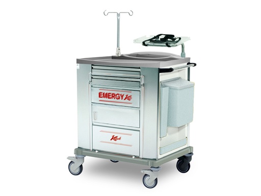 [45696] CARRELLO EMERGENZA INOX  standard