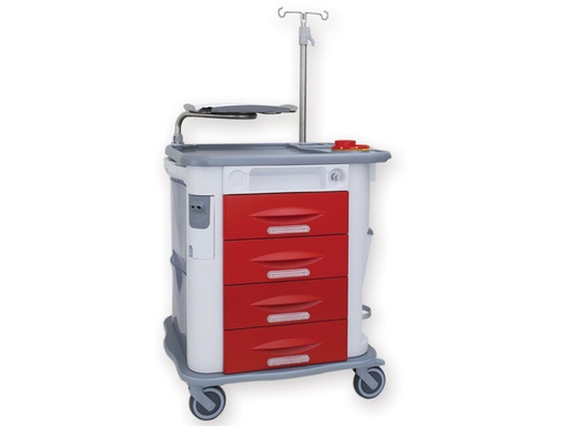 [GM-29071] CARRELLO AURION EMERGENZA  rosso