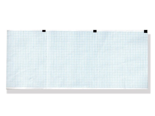 [GM-29214] Carta termica ECG 120x100 mm x 300  pacco griglia blu