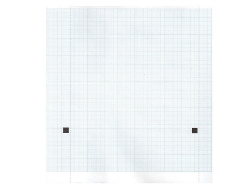 [GM-29265] Carta termica ECG 210x20 mmxm  rotolo griglia blu