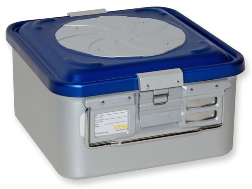 [GM-29300] CONTAINER CON VALVOLA piccolo h150 mm  blu forato