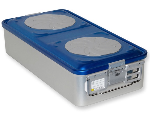 [GM-29321] CONTAINER CON VALVOLA grande h135 mm  blu forato