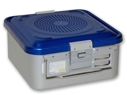 [GM-29329] CONTAINER CON FILTRO piccolo h135 mm  blu forato