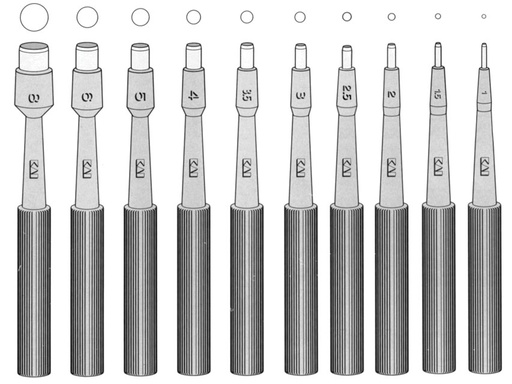 [22613] CURETTE BIOPSIA-PUNCH KAI diametro 2,5 mm